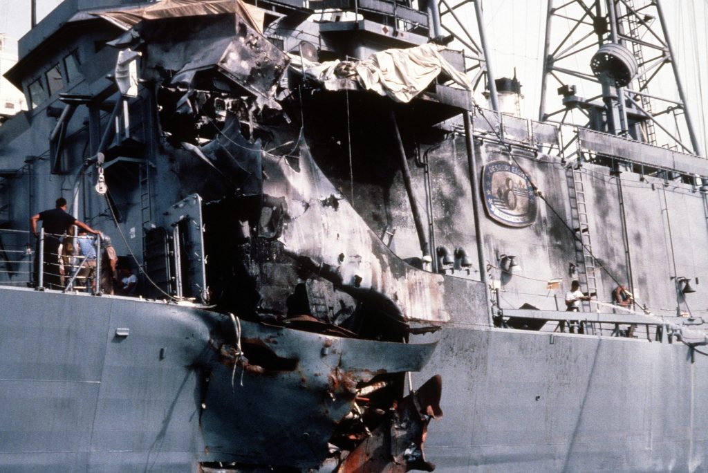 USS Stark, posledice napada na rušilec maja 1987 v Perzijskem zalivu